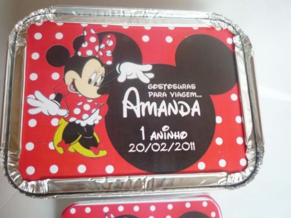 Marmitinha de aluminio personalizada vazia